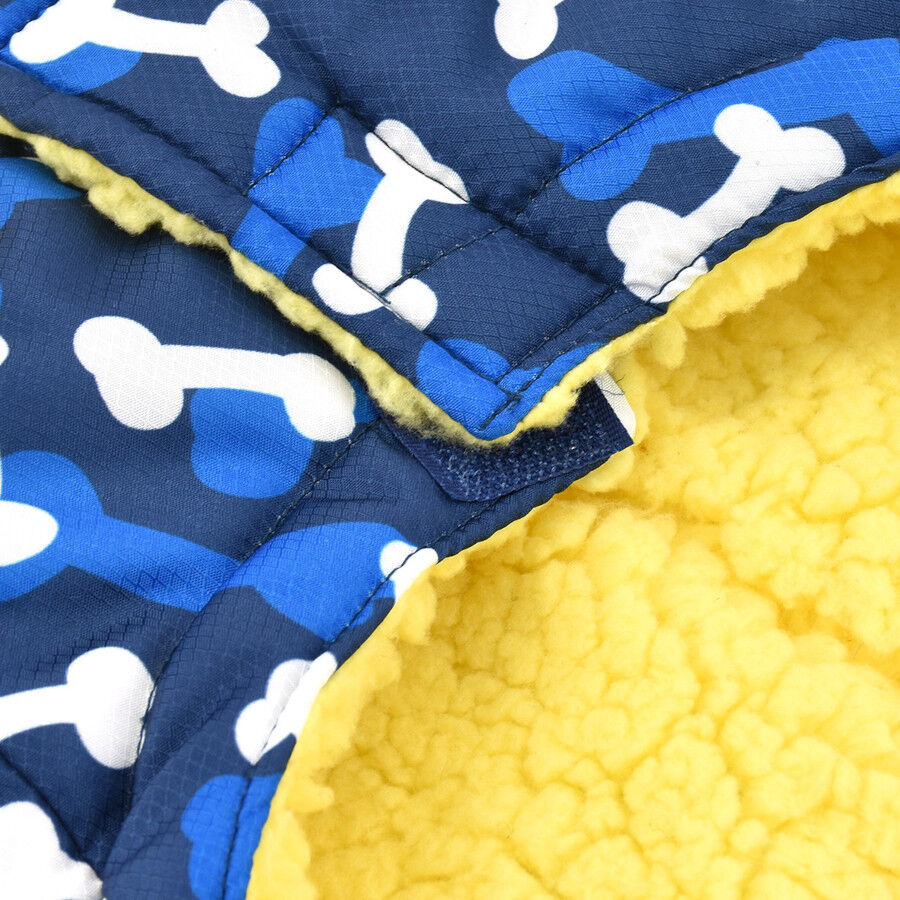 Nayeco Abrigo Acolchado Paws Print Azul para perros, , large Imagen numero 4