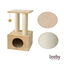 Leeby Colette Scratch rascador con cama nido y juguete beige para gatos, , large indicador imagen numero 5
