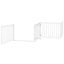 vidaXL Puerta para perros plegable paneles madera álamo blanca, , large indicador imagen numero 4