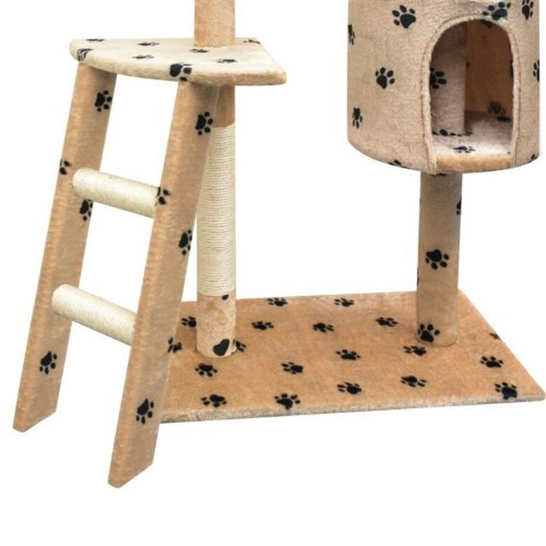 Rascador para gatos color Beige Huellas, , large image number null
