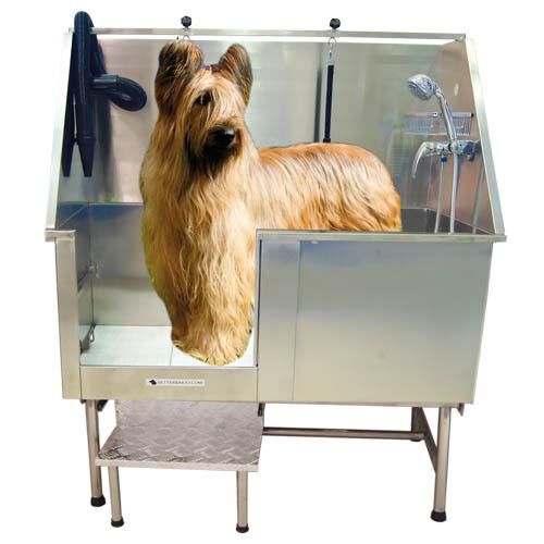 Ba&ntilde;era para perros apta para peluquer&iacute;as caninas Ib&aacute;&ntilde;ez de Acero Inoxidable Ni&aacute;gara con Puerta, , large Imagen numero 1