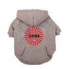 Sudadera capucha rayos para perros personalizable color Gris, , large image number null