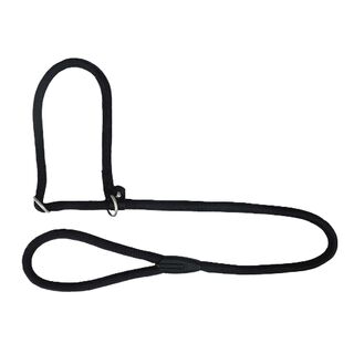 Freedog Correa Estrangulamiento Nailon Negro para Perros