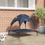 vidaXL Cama para Perros con Dosel Sofá Silla Tela Oxford y Acero Azul, , large indicador imagen numero 6
