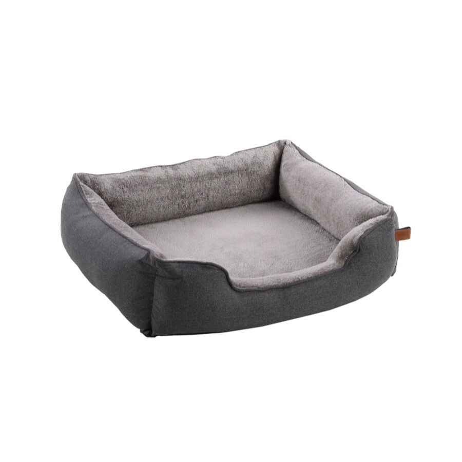 Flamingo Carlota Rectángulo Gris Claro cama cuna para perros thumbnail