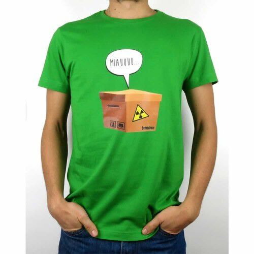 Camiseta hombre &quot;Schrödinger&quot; color Verde thumbnail