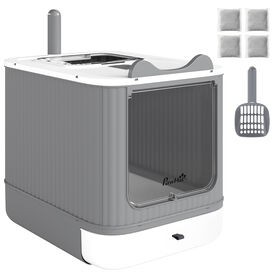 PawHut Arenero para Gato Blanco