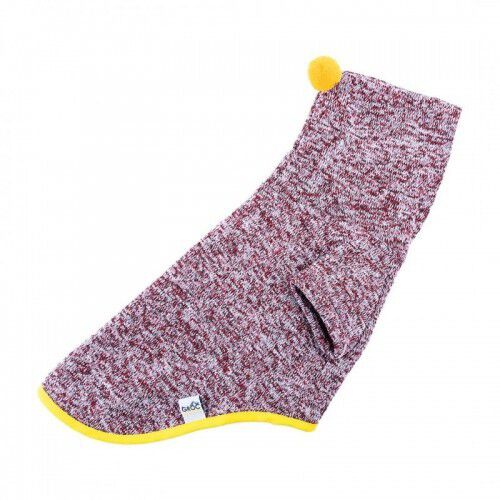 Jersey Chispa Pomp&oacute;n para perros color Burdeos, , large Imagen numero 4