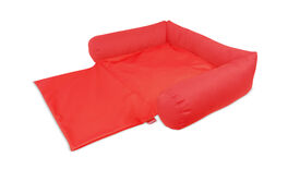 Gauty Cama Tela de sarga  Rojo para Perros y Gatos