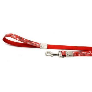 Correa con estampado de rosas para perros color Rojo
