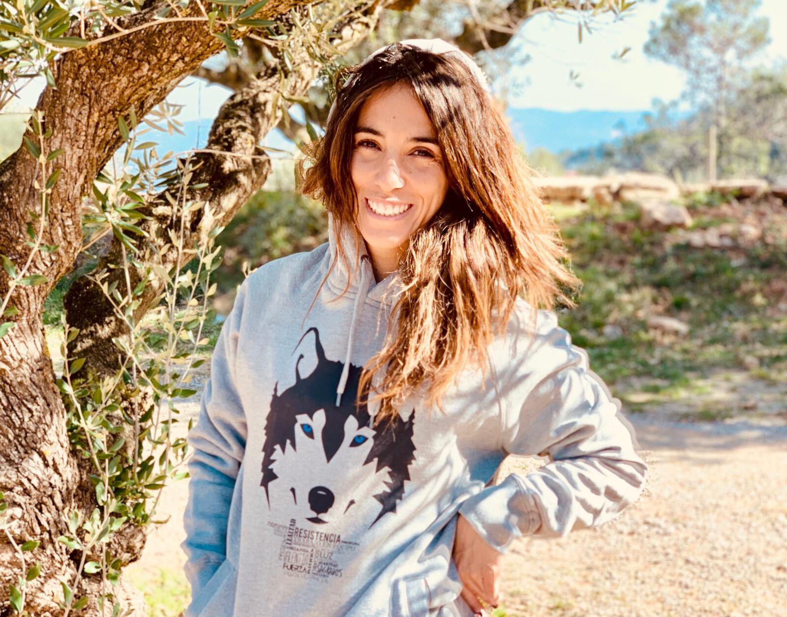 Sudadera Animal Totem lobo color gris thumbnail