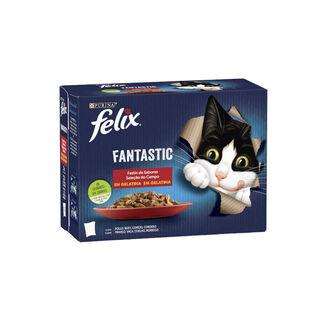 Felix Fantastic Carne en Gelatina sobre para gatos