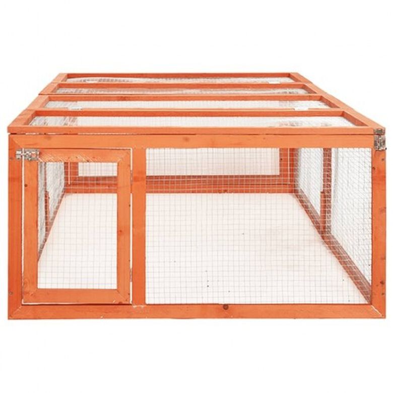 Vidaxl conejera exterior de madera para animales pequeños thumbnail