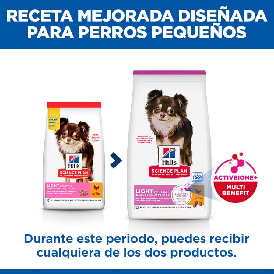 6 kg Hill's Science Plan Light Adult Small y Mini Pollo pienso para perros, , large Imagen numero 3