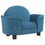 vidaXL Cama para perros de terciopelo azul 66x40x45 cm, , large indicador imagen numero 1