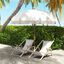 Outsunny Sombrilla de Playa Crema, , large indicador imagen numero 2