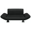 vidaXL Cama para perros de cuero sintético negra 70x45x28 cm, , large indicador imagen numero 2