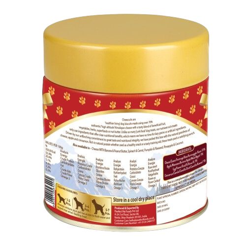 Galletas de queso para perros con manzana y canela - Cheesecuits (100 g/3,53 oz), , large Imagen numero 2