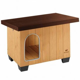 Caseta de madera Baita 80 Ferplast para perros color Marrón