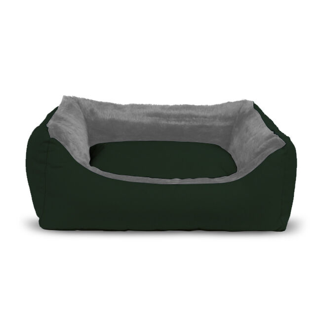 Gauty Cama para Perros y Gatos  Tela Impermeable y pelo - Verde y gris, , large Imagen numero 1