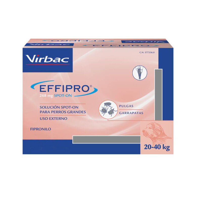 Virbac Effipro 20-40 kg antiparasitario perros, , large Imagen numero 1