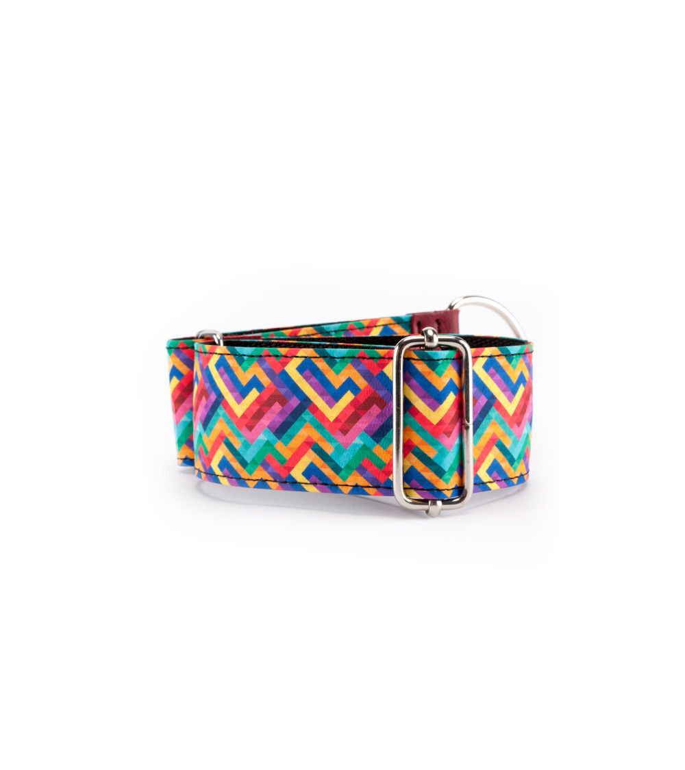 Pamppy galgo speedy pixel collar regulable multicolor para perros, , large Imagen numero 2