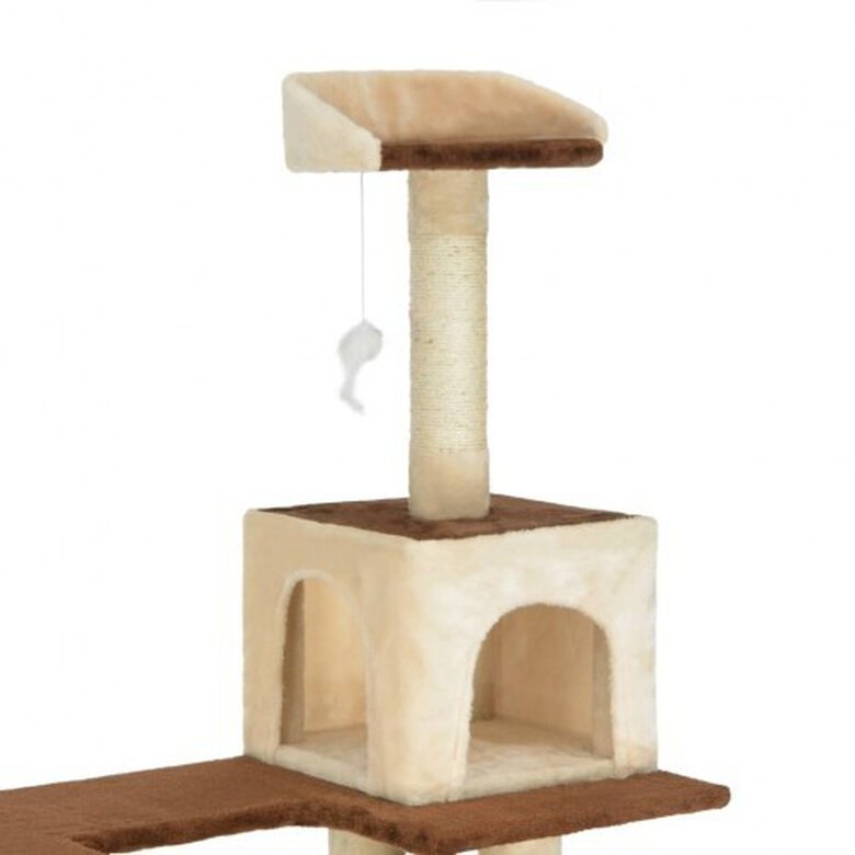 Rascador con postes de sisal para gatos color Beige, , large image number null
