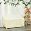 Outsunny Funda Protectora para Banco de 2 Plazas 140x84x56/94 cm Cubierta de Muebles Exterior Tela Oxford 600D con Recubrimiento Impermeable para Jardín Patio Terraza Crema, , large indicador imagen numero 2