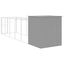 vidaXL Caseta perro corral acero galvanizado gris claro 165x1271x181cm, , large indicador imagen numero 27