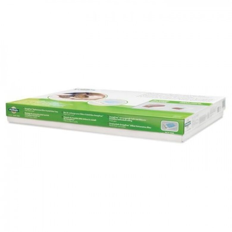 Petsafe arenero de repuesto de cristal azul y blanco para perros thumbnail