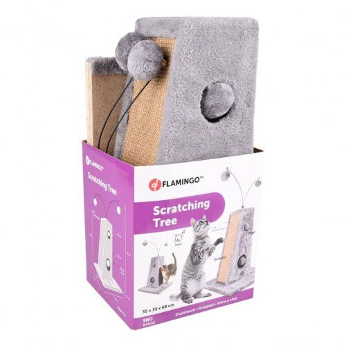 Flamingo lara poste rascador gris para gatos, , large Imagen numero 2