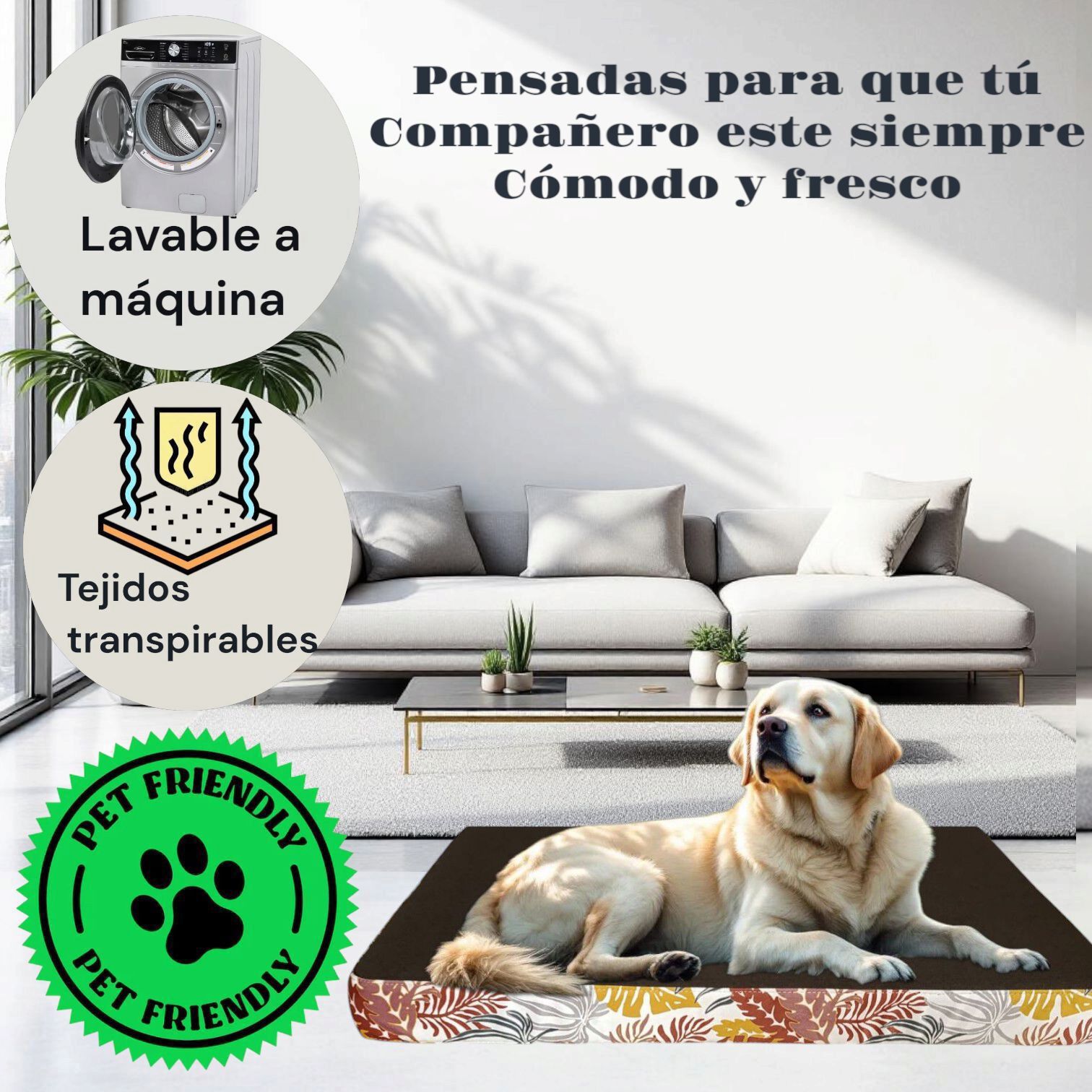 CAMA LULU MARR&Oacute;N ESTAMPADA Talla XL., , large Imagen numero 3