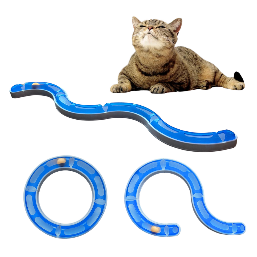 Serpiente para Gatos. Circuito Gatos Interactivo. Juguetes para Gatos. Juguetes Interactivos para Gatos. Cat Toys. Pelota para Gatos. Rueda Giratoria para Gatos, , large Imagen numero 1