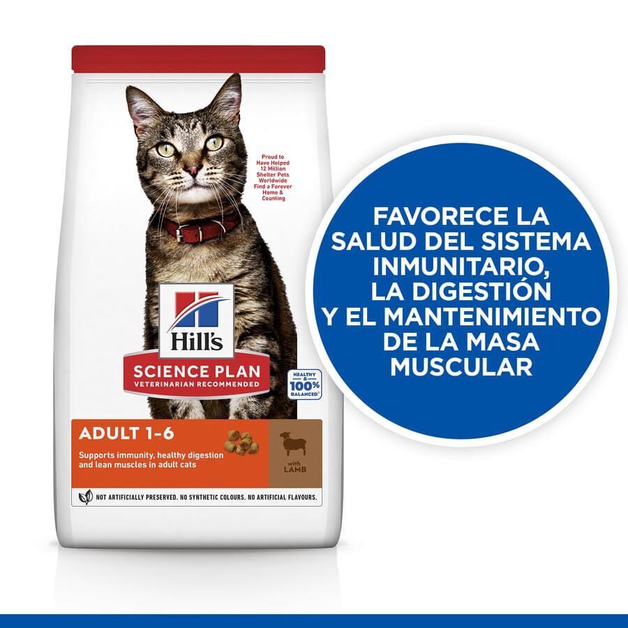 Hill&#039;s Science Plan Adult Cordero pienso para gatos thumbnail