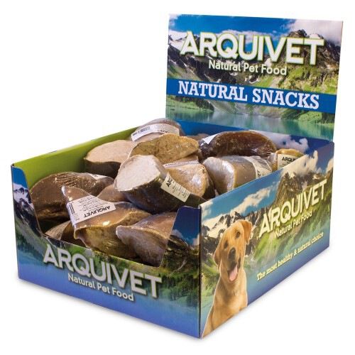 Pack de 20 pezu&ntilde;as naturales para perros rellenas de pollo, , large Imagen numero 1