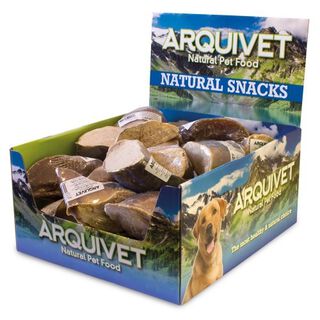 Pack de 20 pezuñas naturales para perros rellenas de pollo