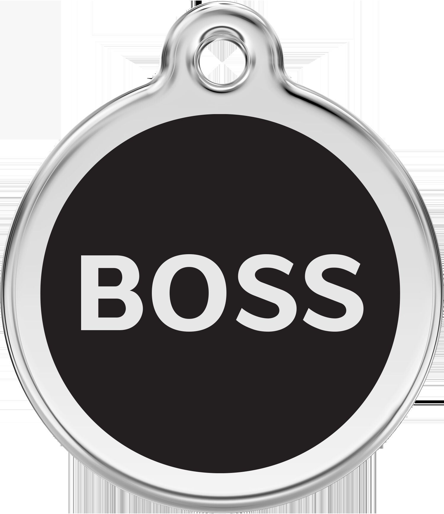 Placa identificativa Acero Inoxidable Boss Negro para perros, , large Imagen numero 4
