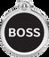 Placa identificativa Acero Inoxidable Boss Negro para perros, , large indicador imagen numero 4