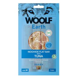 Woolf Earth Noohide M Barrita Plana Con Atún para perros