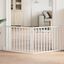 vidaXL Puerta para perros plegable 2 paneles madera álamo blanca 160cm, , large indicador imagen numero 7