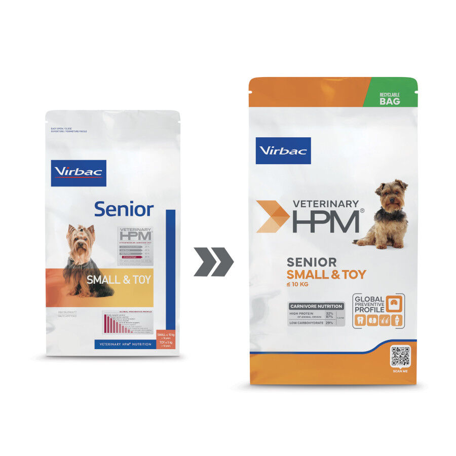 7 kg Virbac Veterinary HPM Senior Small & Toy pienso para perros&nbsp;, , large Imagen numero 2