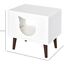 Cueva/Cama con cojín PawHut para gatos color Blanco, , large indicador imagen numero 3