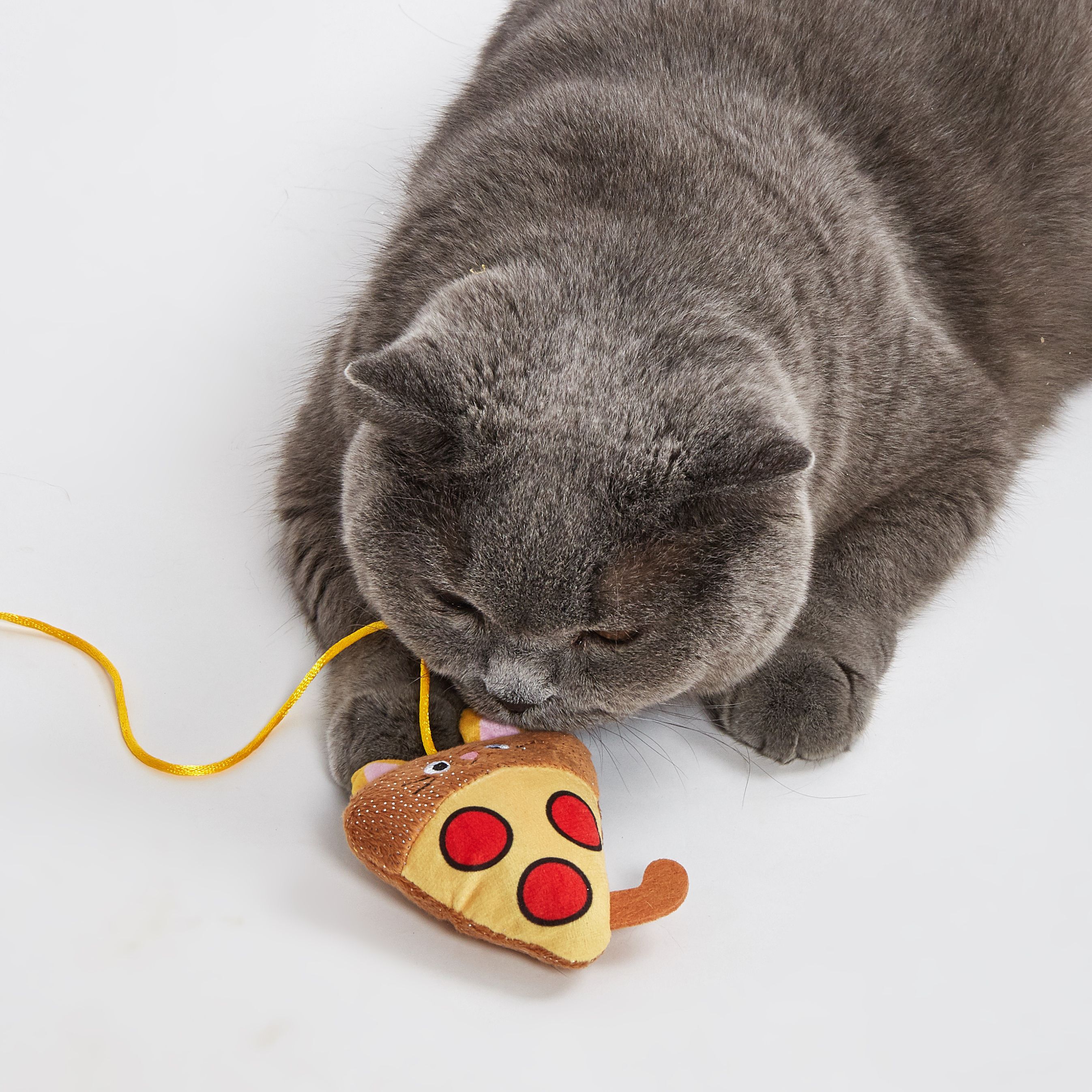 FOFOS | Varita Interactiva Pizza y Hamburguesa con Plumas y Cascabel con Catnip (Colecci&oacute;n Fast Food) - Para Gato, , large Imagen numero 5