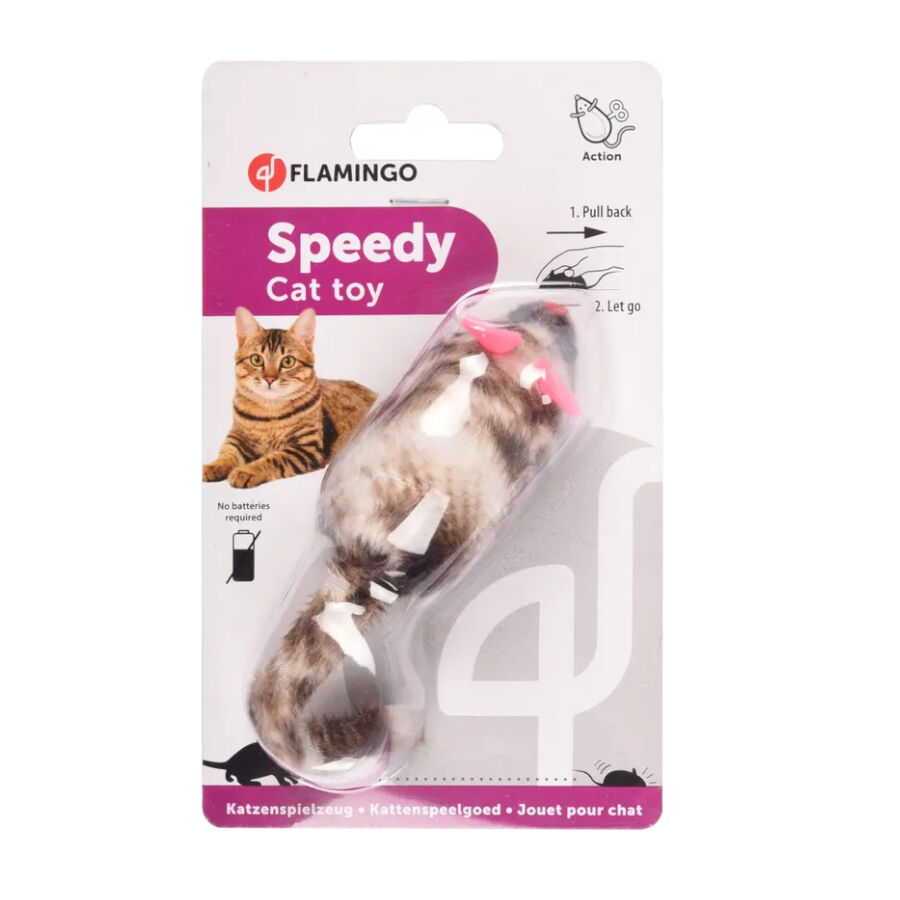 Flamingo Speedy Ratón con Movimiento para gatos thumbnail