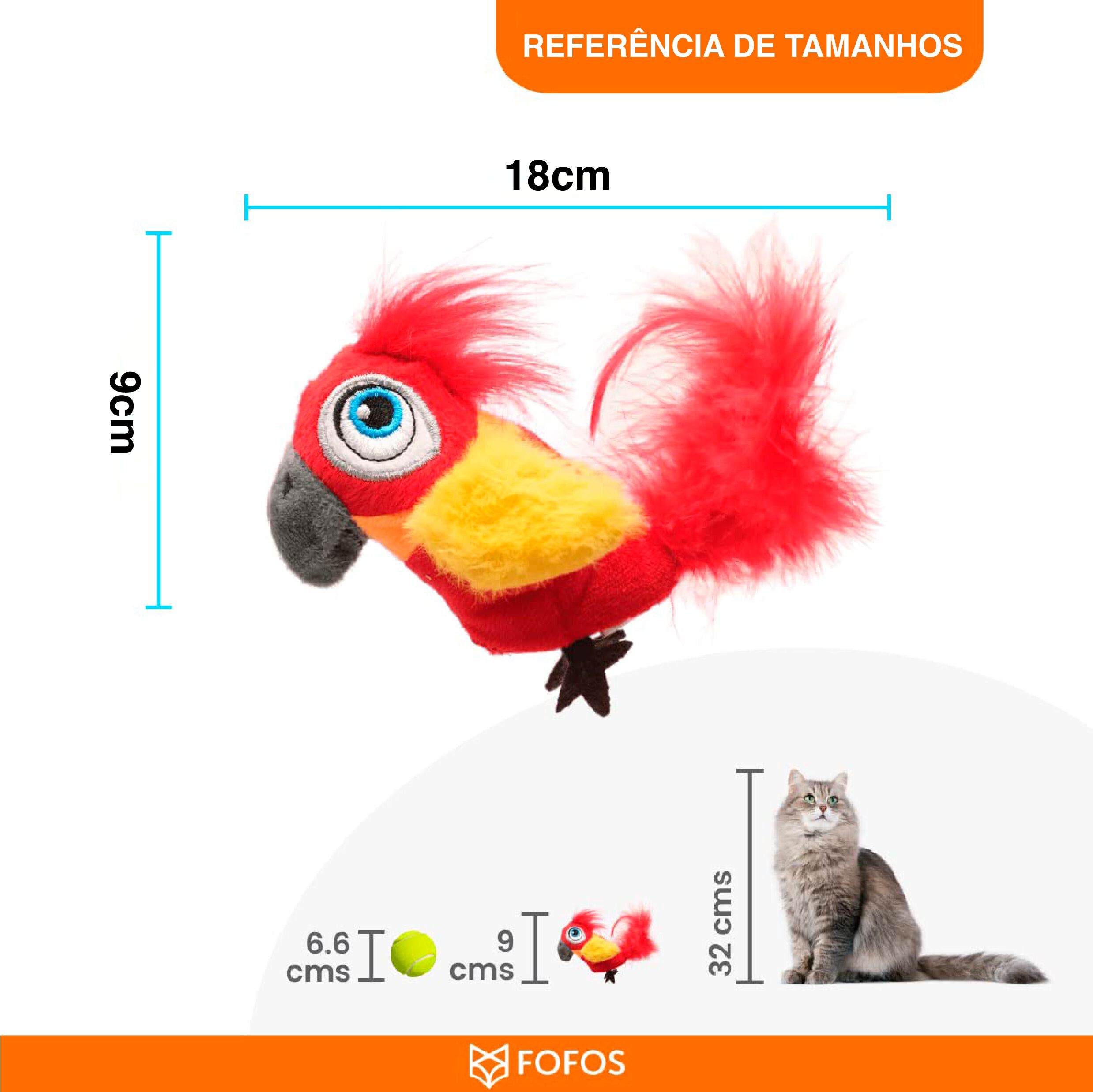 FOFOS | Loro con Chip de Sonido y Catnip Natural - Para Gato, , large Imagen numero 2