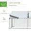 PawHut Conjunto de 1 Gallinero de Madera con Bandeja Extraíble y Perchas 147x93,5x89,5 cm y 1 Gallinero para Exterior Grande de Metal Galvanizado 3x6x2 m, , large indicador imagen numero 5