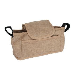 MonsterShop Bolsa caddy beige para cochecito para perros y gatos