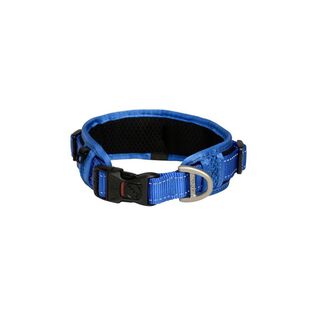 Rogz padded collar acolchado azul para perros