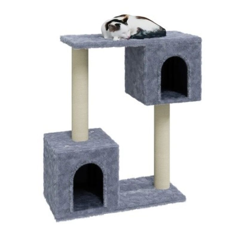 Vidaxl rascador doble gris claro para gatos thumbnail