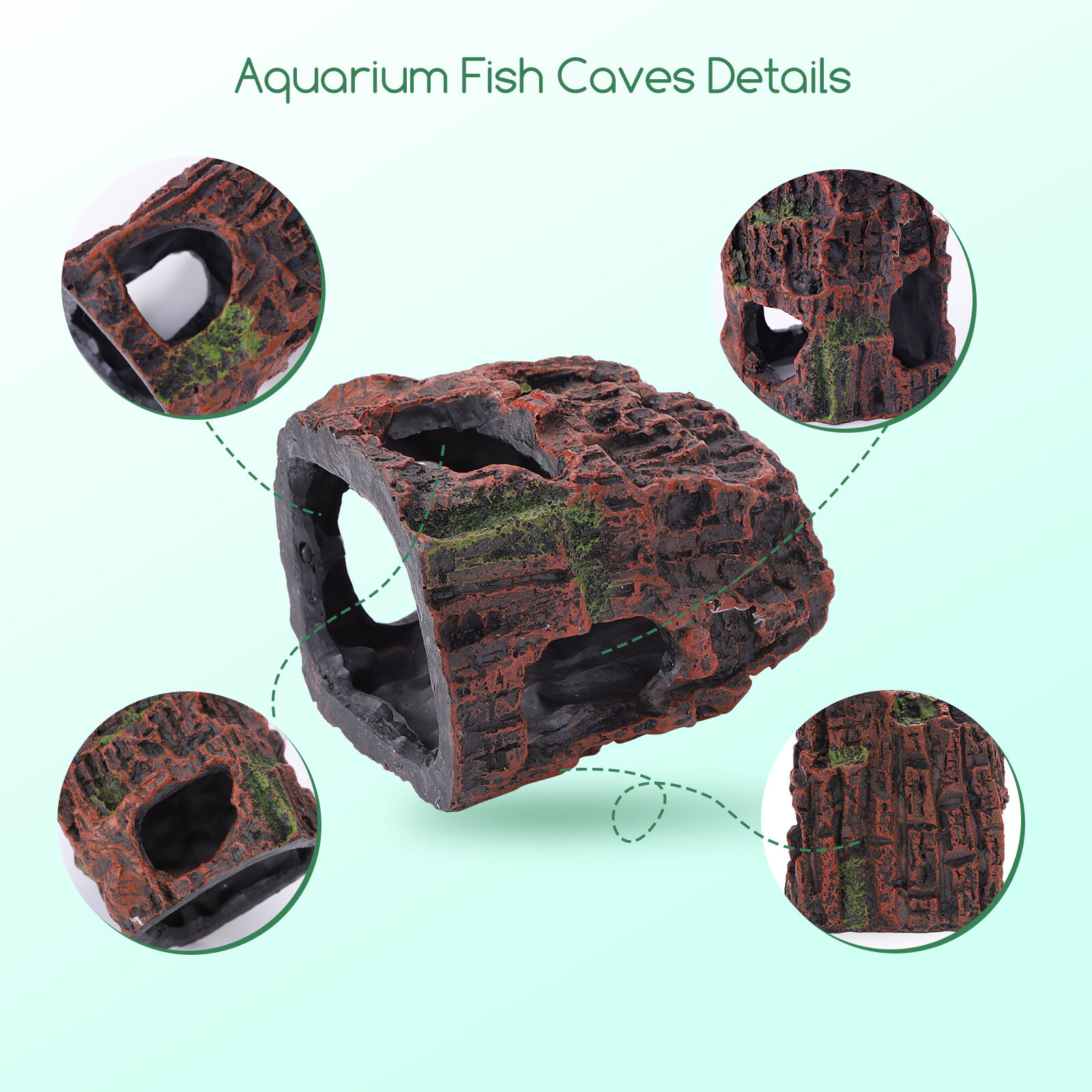 Nobleza Cueva de Madera decorativa para acuarios thumbnail